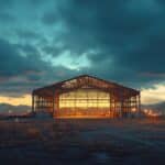 Barndominium build in progress