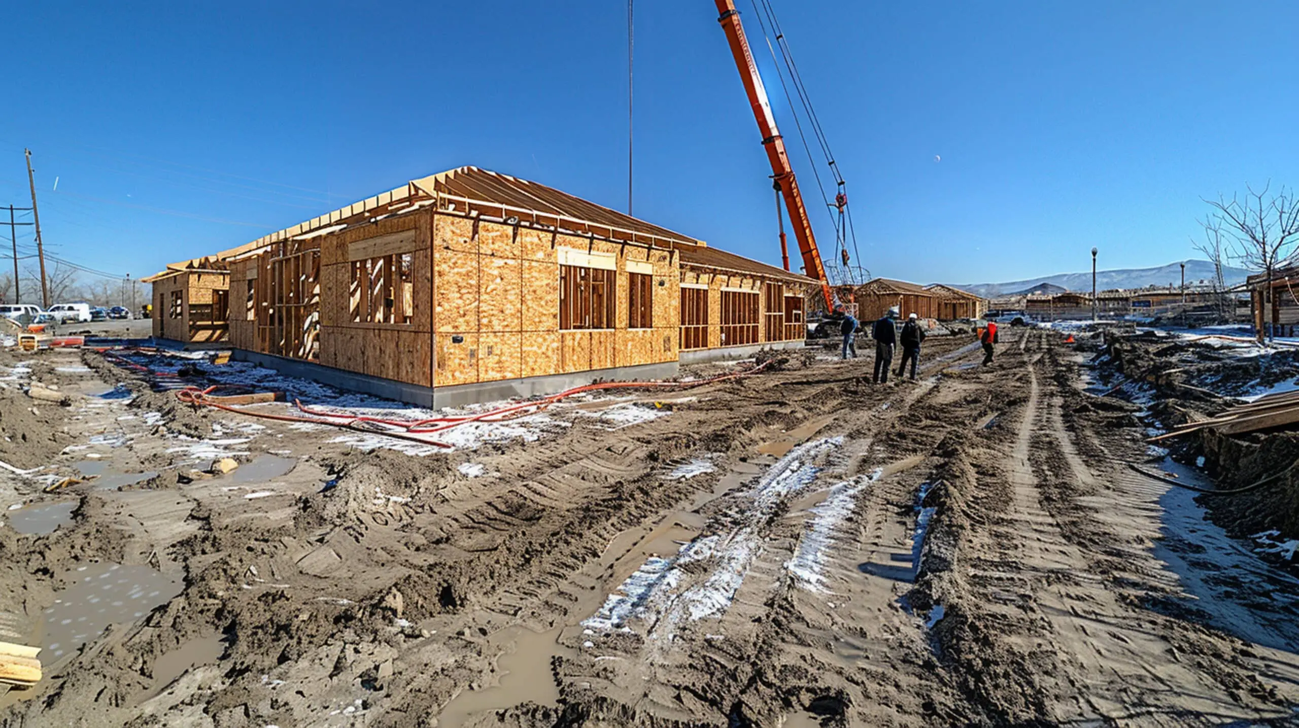 Image showing land preparation for a barndominium in Tennessee