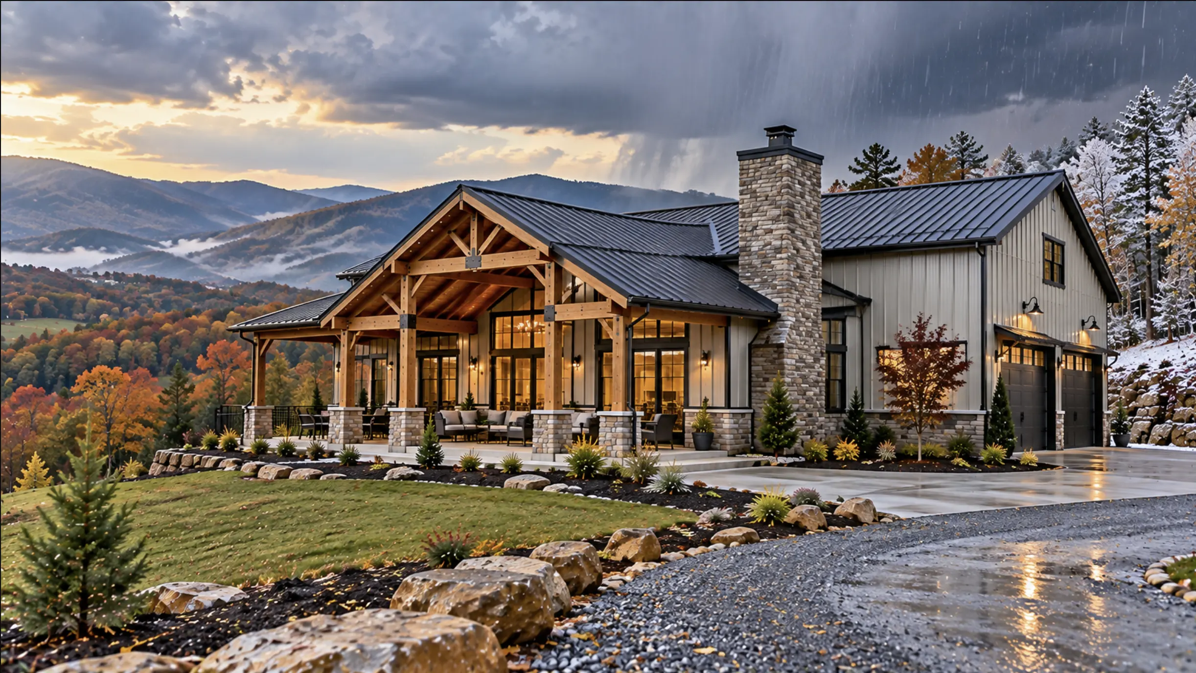 Barndominium designed for East Tennessee rain, humidity and seasonal weather conditions near Johnson City, TN.